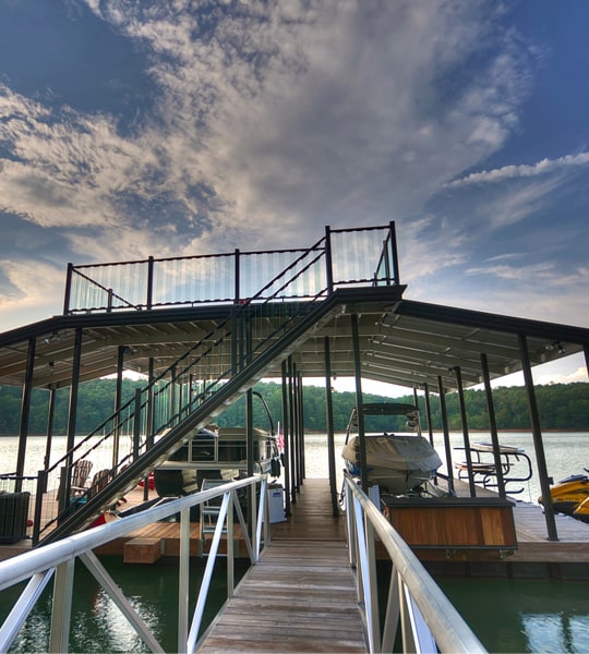 Lake Lanier custom boat dock designs